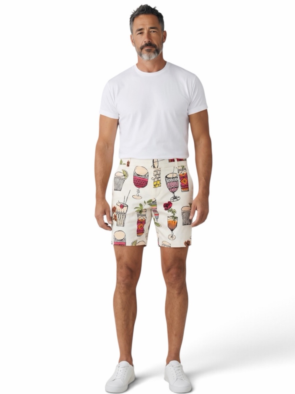 NWT 28, 33 Mr. Turk Men's Lawrence Shorts Cocktail Print
